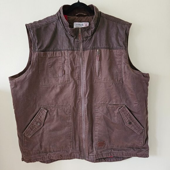 Legendary Whitetails Tan and Brown Utility Vest - Picture 1 of 15